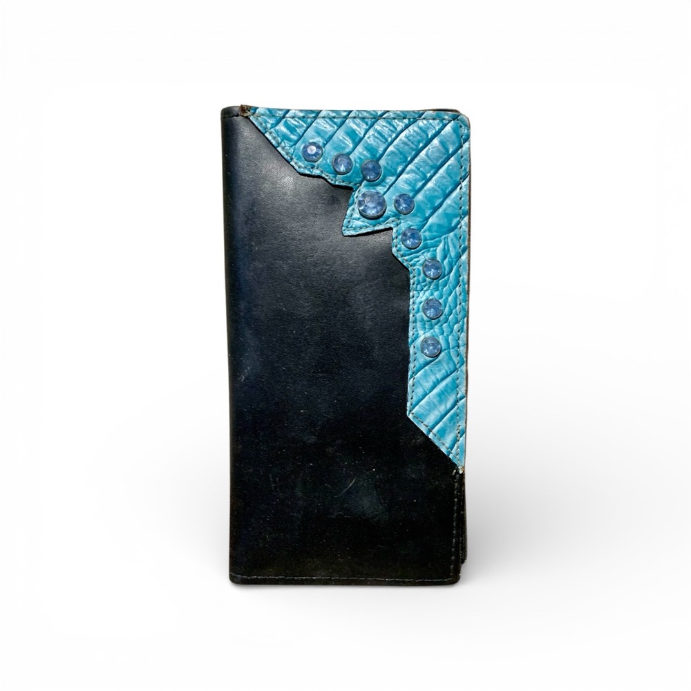 Womens Texas Leather Mfg. Embellished Western Wallet